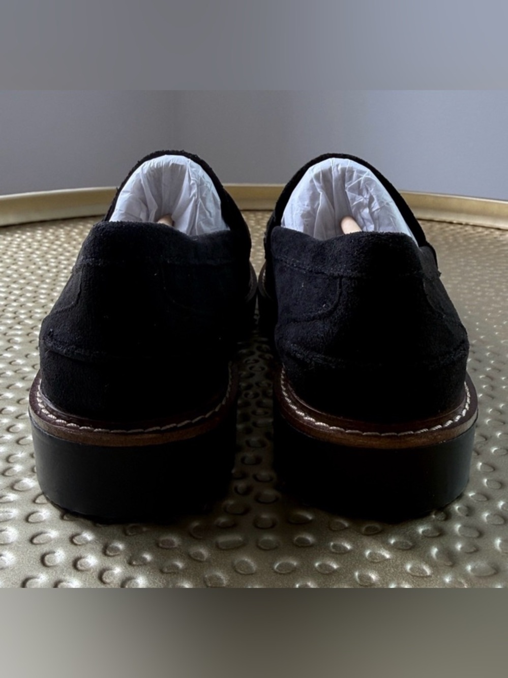 Ann Klein Flex black suede loafers - Picture 3 of 5
